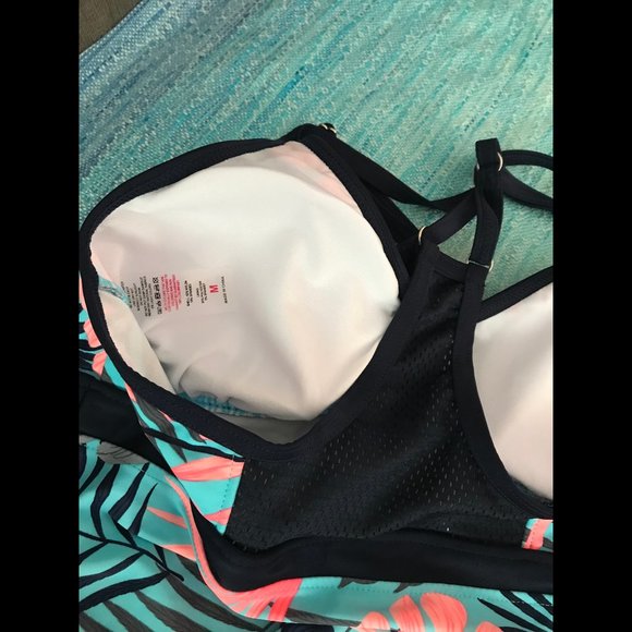 Leaf print Tankini M - Picture 4 of 4